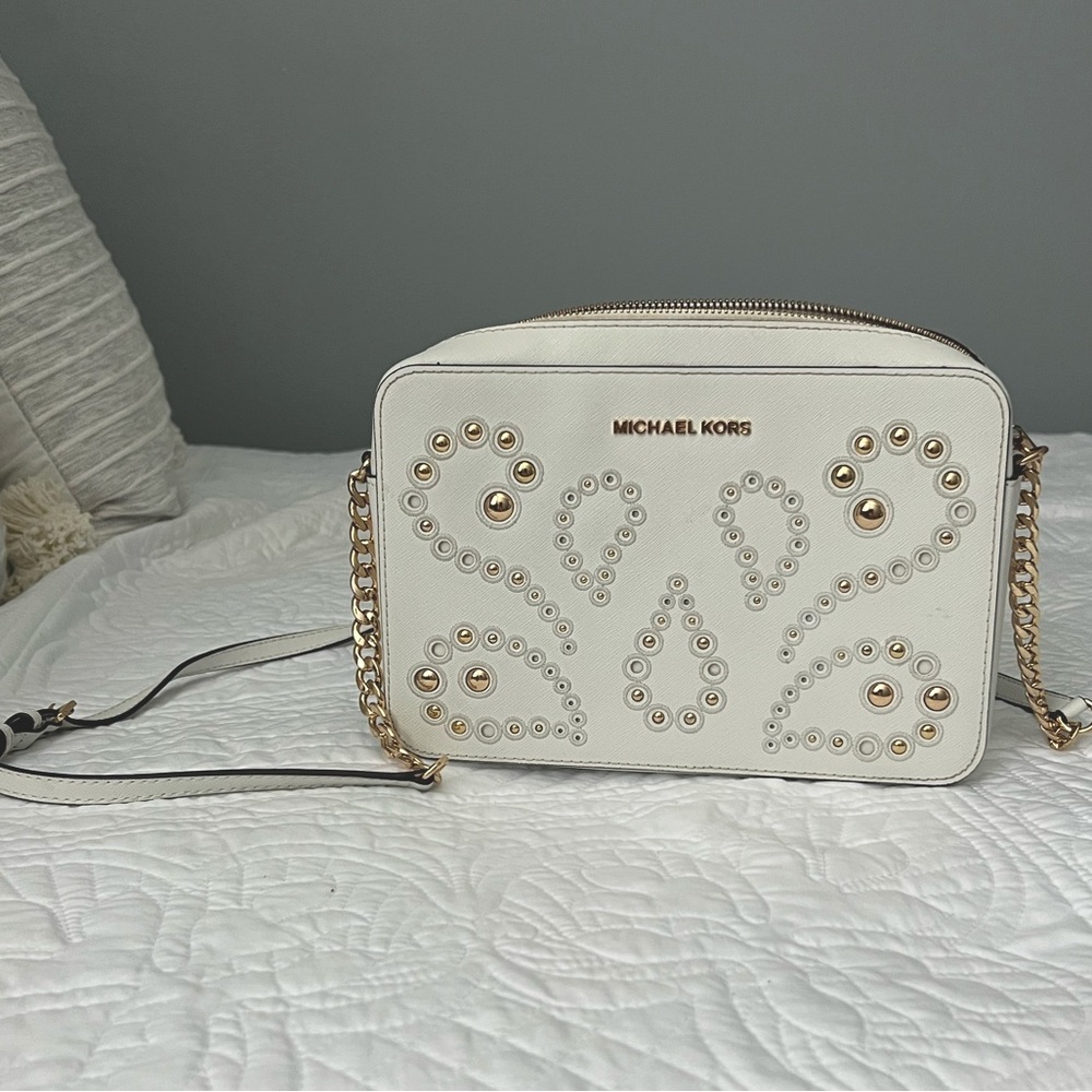 Michael Kors white crossbody